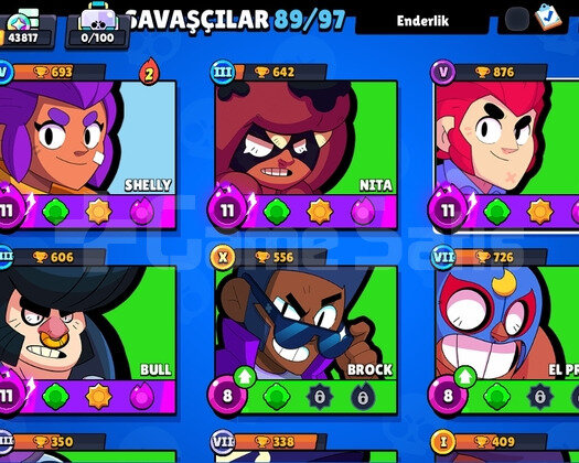 43800 KUPALI BRAWL STARS KORUMASI YOK