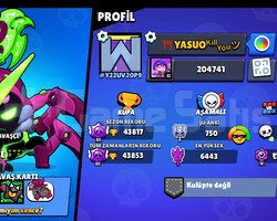43800 KUPALI BRAWL STARS KORUMASI YOK