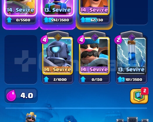 SATILIK CLASH ROYELE 9.5K 12 EVRIM