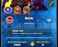 SATILIK CLASH ROYELE 9.5K 12 EVRIM