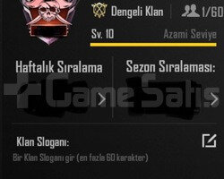 10 SV İSİM AKTİF KLAN SERİ TESLİMAT NOKTASI
