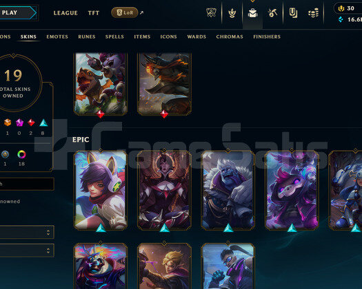 emerald 4 76 LP 62 wr 19 skin hesap 27 LP alıyor