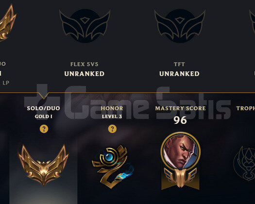 Gold 1 70 WR hesap 38 LP aliyo