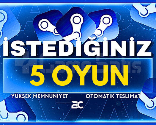 İstediğiniz 5 Oyun + Garanti