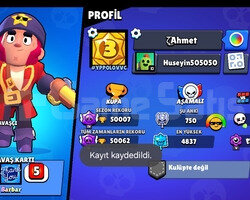 BRAWL STARS HESABI 50K