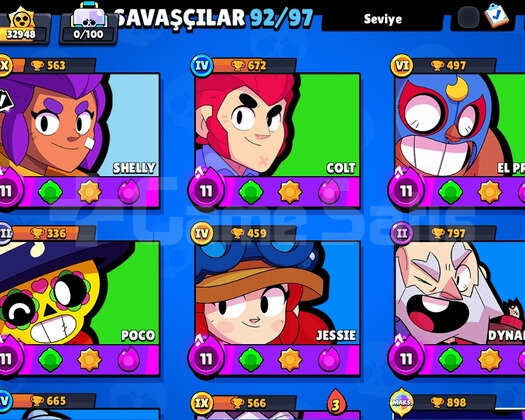 BRAWL STARS 33K PRO PASS COLT