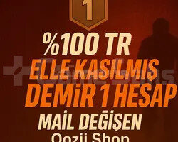TR + DEMİR 1 + MAİL DEĞİŞEN +DÜŞÜK MMR !