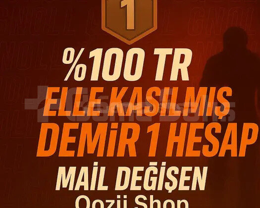 TR + DEMİR 1 + MAİL DEĞİŞEN +DÜŞÜK MMR !