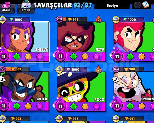 46K UYGUN FİYATLI DOLU BRAWL STARS