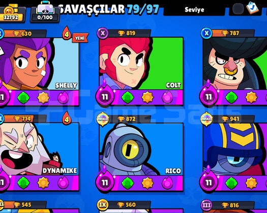 32K UYGUN FİYATLI BRAWL STARS HESABI
