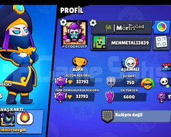 32K UYGUN FİYATLI BRAWL STARS HESABI