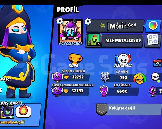 32K UYGUN FİYATLI BRAWL STARS HESABI