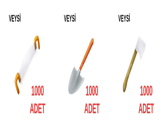 1000 TESTERE - 1000 KÜREK - 1000 BALTA