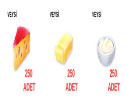 250 PEYNİR - 250 TEREYAĞI - 250 KREMA