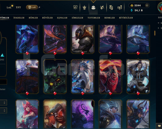EUW / 689 LEVEL / 590 SKİN /+MAİL /+10.000 SATIŞ
