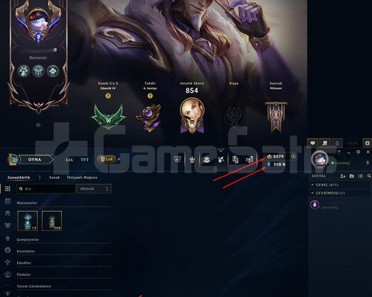 EUWEST 1025+ LvL - 6.350+ RP - 265+ Seçme Kostüm