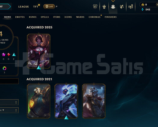 EUW Unranked | 4 Kostüm - 35 Hero | LoL Hesap