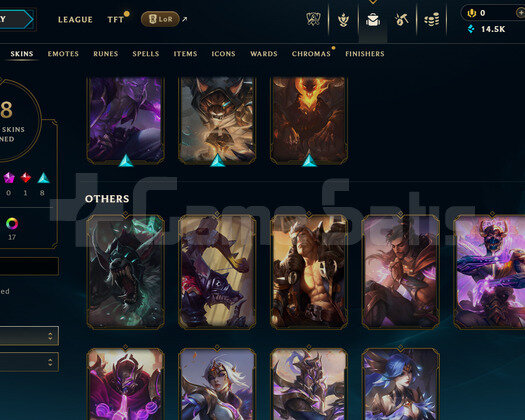 TR Plat 2 | 18 Kostüm - 14K Mö | LoL Hesap