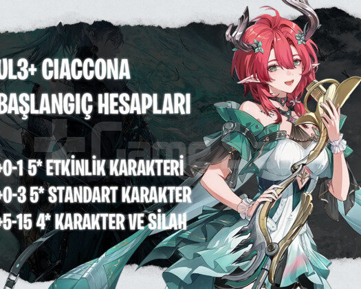 EU | UL3+ Ciaccona - Başlangıç Hesapları