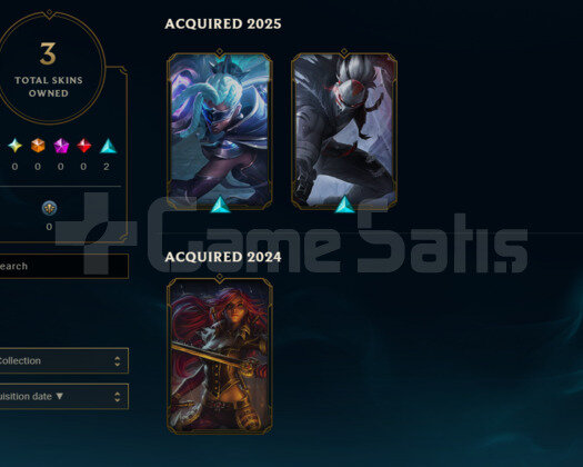 EUW G2-P4 MMR +38/-12LP 9K MÖ 3 SKİN SİLVER 2 ACC