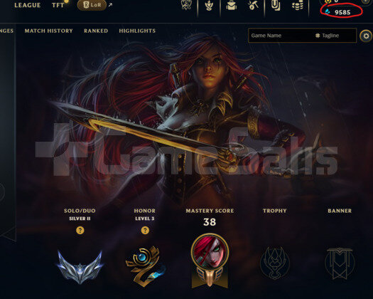 EUW G2-P4 MMR +38/-12LP 9K MÖ 3 SKİN SİLVER 2 ACC