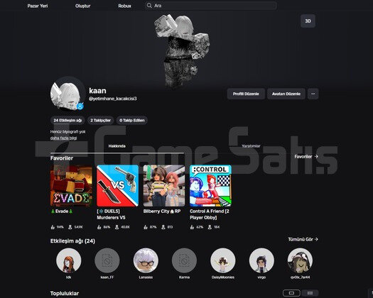 5 k total robrox hesabı