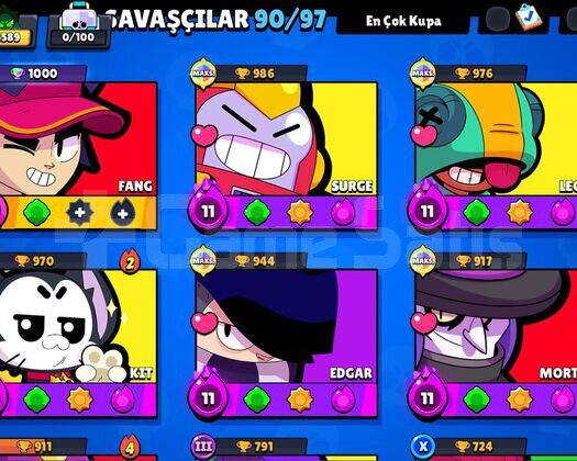 Çok Uyguna Bol Kostümlü Brawl Stars Hesabı