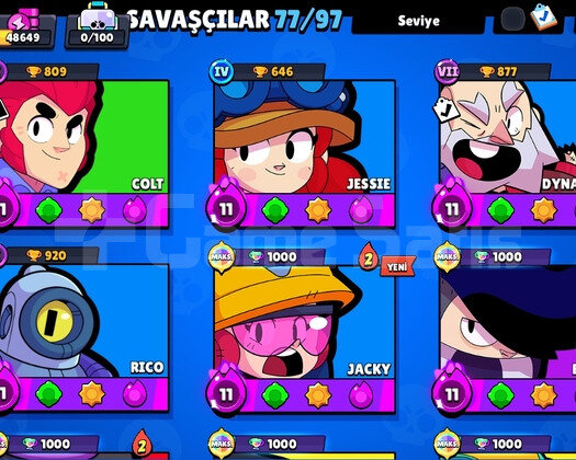 48K DOLU UYGUN FİYATLI BRAWL STARS