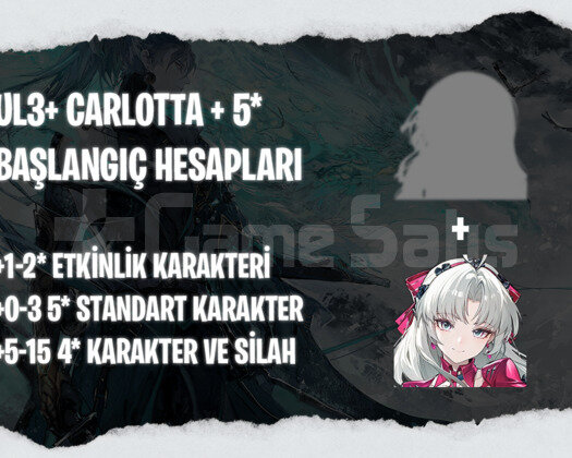EU | UL3+ Carlotta + Seçtiğiniz 5* Karakter