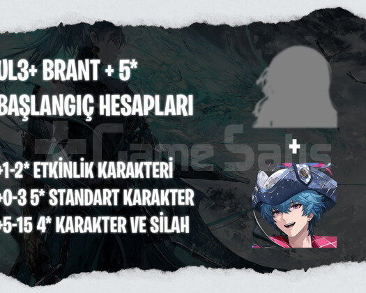 EU | UL3+ Brant + Seçtiğiniz 5* Karakter