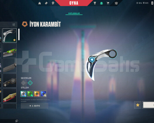 Dolu İmmortal 2 Hesap İyon Karambit