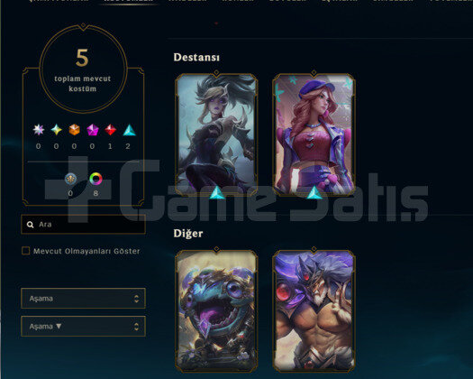 GEÇEN SEZON PLAT / DERECELİ HAZIR / UNRANKED