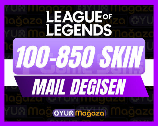 U VIP | 100-850 SKIN MAİL DEĞİŞEN RANDOM HESAP