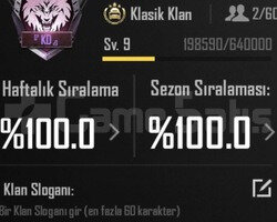 9 SV İSİM AKTİF KLAN SERİ TESLİMAT NOKTASI