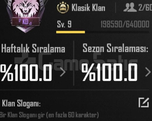 9 SV İSİM AKTİF KLAN SERİ TESLİMAT NOKTASI