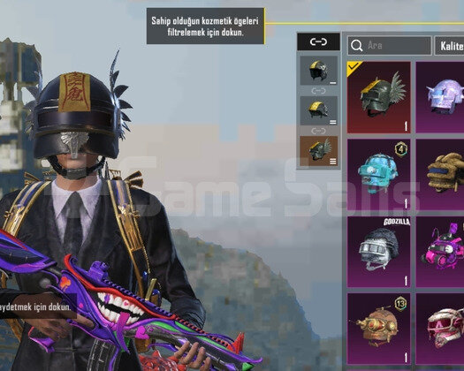 Maskara 6 Lvl +X suit 2lvl  Kanatlı Kask Emojili s