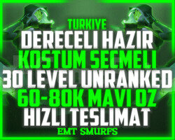 TR DERECELİ HAZIR! KOSTÜM SEÇMELİ +60K MAVİÖZ ARAM