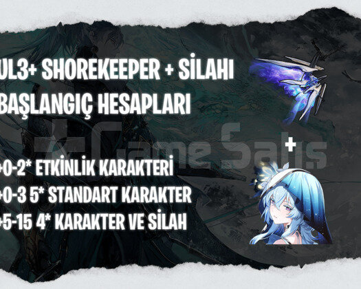 EU | UL3+ Shorekeeper + Kendi Silahı - Başlangıç