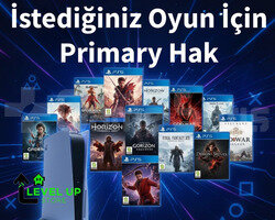 İstediğiniz Oyun İçin Primary Hak PS4/PS5 + Garant