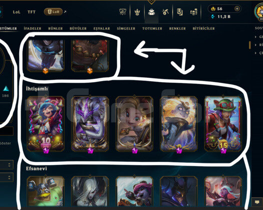 EUW / 888 LEVEL / 399 SKİN /+MAİL /+10.000 SATIŞ