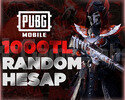 1000 TL PUBG RANDOM HESAP | UVİP+ DOPDOLU