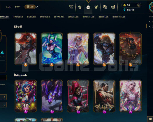 TR | 263 KOSTÜM 267K+ ÖZ 572 LVL EFSANE MAİL HESAP