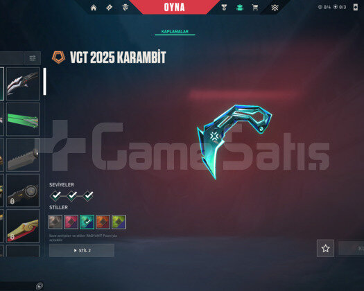 TR | VCT 25 KARAMBİT/KAOS/SPECTRUM DOLU MAİL HESAP