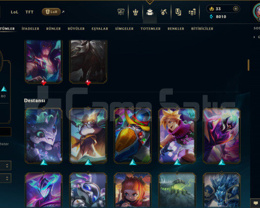 EUW / 328 LEVEL / 156 SKİN / 132 HERO +MAİL