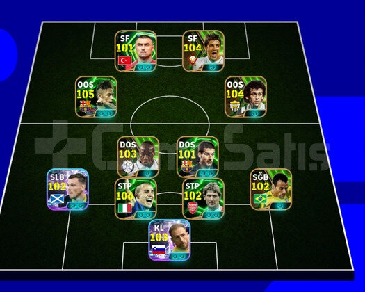 Neymar 105,104 platini,villa 104, bombacı Burak101