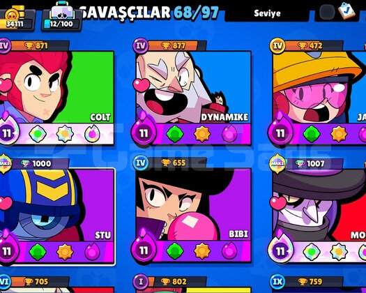 34K UYGUN FİYATLI BRAWL STARS HESABI!!