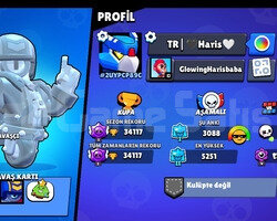 34K UYGUN FİYATLI BRAWL STARS HESABI!!