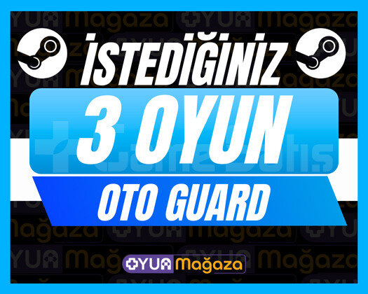 İSTEDİĞİNİZ 3 OYUN + OTO GUARD + GARANTİ