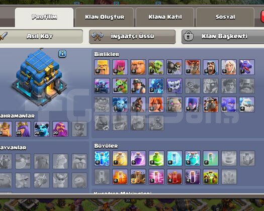 Bb12 yarı max / 111 level / 2850 taş