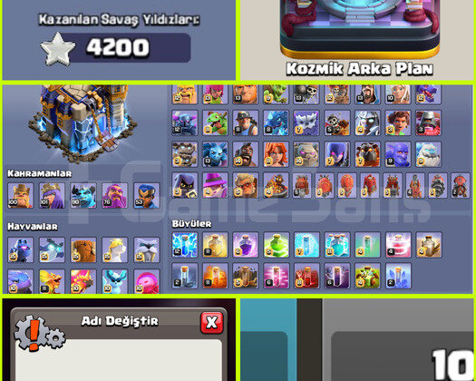+4200 KS YILDIZI!! MAX EKİPMAN!! 30 KOSTÜM!! TH18